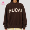 Custom Mock Neck Sweatshirt with Drop Shoulder and Ribbed Cuffs for Gym Wear Labels