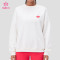 Custom Oversized Crewneck Sweatshirt with Chest Logo for Private Label Gym Wear