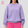 Custom Graphic Back Print Crewneck Sweatshirt for Gym and Athleisure Brands