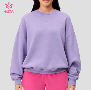 Custom Graphic Back Print Crewneck Sweatshirt for Gym and Athleisure Brands
