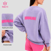 Custom Graphic Back Print Crewneck Sweatshirt for Gym and Athleisure Brands