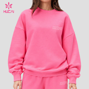 Custom Embroidered Logo Crewneck Sweatshirt in Three Colours for Activewear Brands