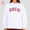 Custom Polka Dot Graphic Crewneck Sweatshirt with Ribbed Trims for Gym Wear Brands