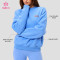Custom Crewneck Sweatshirt with Drop Shoulder and Back Graphic for Gym Wear Brands