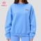 Custom Crewneck Sweatshirt with Drop Shoulder and Back Graphic for Gym Wear Brands