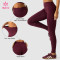 Custom Full Length Yoga Leggings with V-Shaped Waistband Seam for Private Label Brands