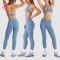 Custom Crossover Waistband Leggings with 3D Back Panelling for DTC and Retail Labels