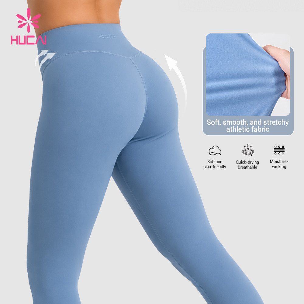 Custom Crossover Waistband Leggings with 3D Back Panelling for DTC and Retail Labels - back panel and fabric reference