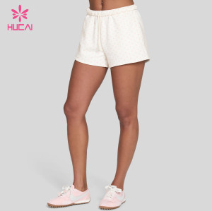 Custom Polka Dot Sweat Shorts with Internal Drawcord for Studio and Lounge Labels