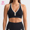 Custom Racerback Sports Bra with Contrast Binding for Gym Wear Brands