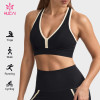 Custom Racerback Sports Bra with Contrast Binding for Gym Wear Brands