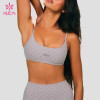 Custom Polka Dot Sports Bra with Adjustable Straps for Studio Labels