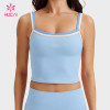 Custom Layered Strap Training Cami with Deep U-Back for US Activewear Brands