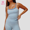 Custom Layered Strap Training Cami with Deep U-Back for US Activewear Brands