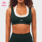 Custom Dual-Layer Halter Sports Bra with Deep U-Back for Private Label Brands