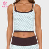 Custom Double-Layer Scoop Neck Tank Top with Polka Dot Underlayer for DTC Brands