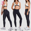 Custom Contrast Piping Sports Bra and Leggings Set for Gym Wear Brands