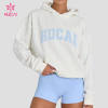 Custom Oversized Polka Dot Hoodie with Dropped Shoulder for Gym Wear Brands
