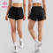 Custom High Waist Drawstring Running Shorts with Zip Pockets for Gym Labels