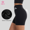 Custom High Waist Scrunch Biker Shorts with Back Seam Detail for Activewear Labels