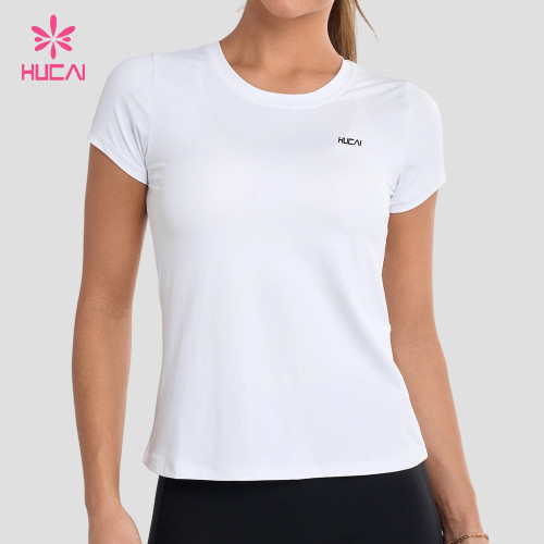 Custom Fitted Crew Neck Training T-Shirt with Short Sleeves for US Brands