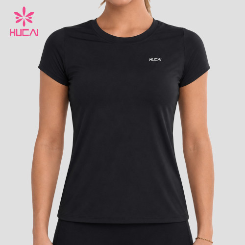 Custom Fitted Crew Neck Training T-Shirt with Short Sleeves for US Brands