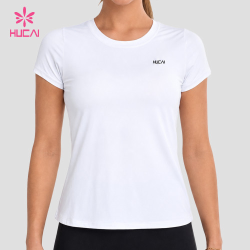 Custom Fitted Crew Neck Training T-Shirt with Short Sleeves for US Brands