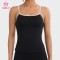 Custom Spaghetti Strap Camisole with Built-In Bra and Contrast Trim for Gym Labels