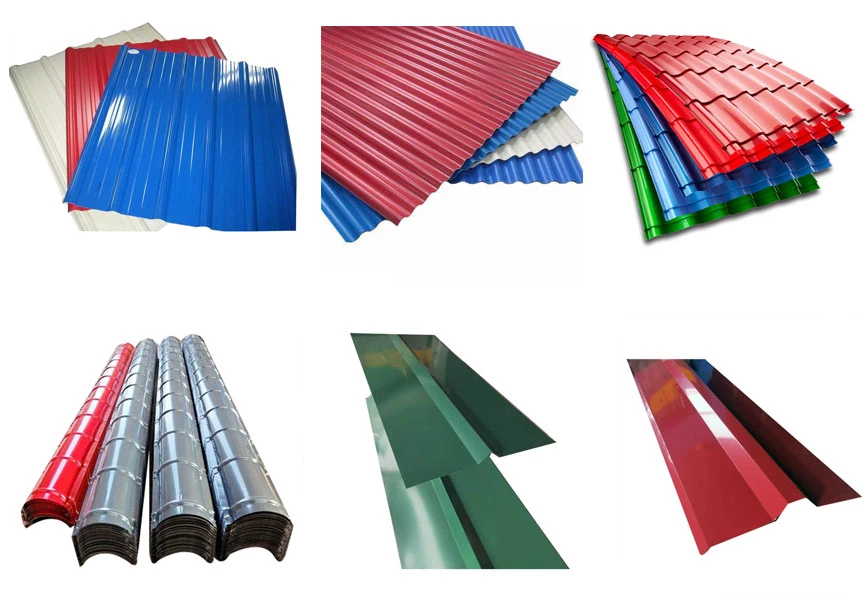 Ral9002 Color Coated Corrugated Steel Roofing Sheet - PPGI - 1
