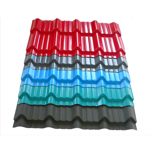 Trapezoidal Shape Color Coated Steel Roofing Sheet