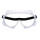 have stock chemical resistant enclosed protective safety glasses anti-saliva anti-fog medical safety goggles