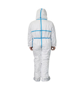 Rubber coverall/ chemical protective suit