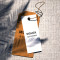 Custom swing hang tags label designs clothing garment logo tag