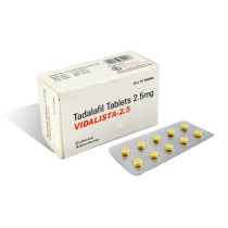 Tadalafil Vidalista 2.5mg Generic Cialis Pills for Men's Erectile Dysfunction Treatment