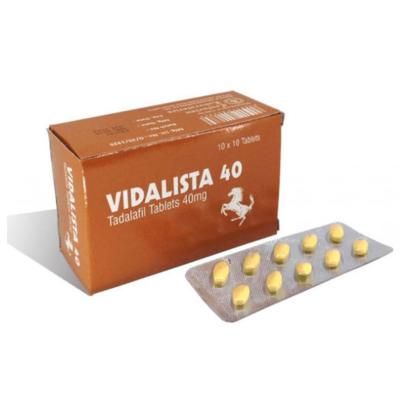 Tadalafil Vidalista 40mg Pills Generic Cialis Sex Medication for Male Sex Impotence Treatment