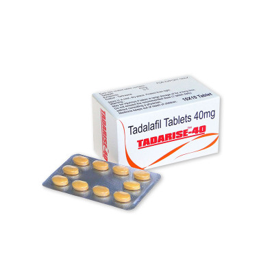 Generic Cialis Tadalafil Tablets Tadarise 40mg Male Erectile Dysfunction Medication