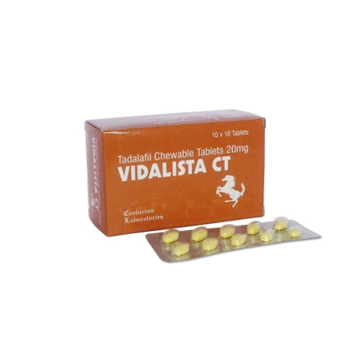 Tadalafil Vidalista CT Chewable 20mg Generic Cialis ED Pills for Male Sex Enhancement