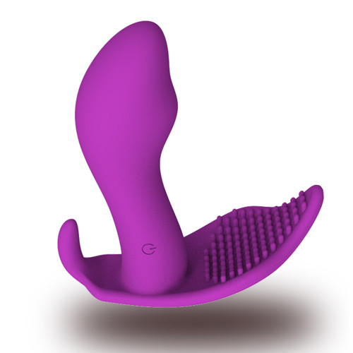 Dildo stimulates clitoral vibration