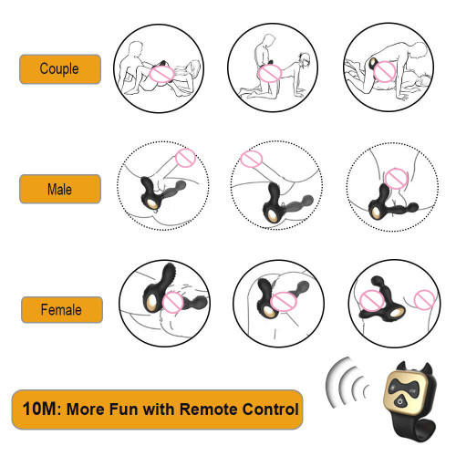 Anal plug male sex toy remote control rechargeable vestibular toy manufacturer wholesale