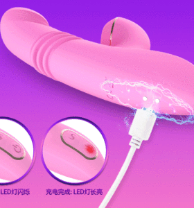 Automatic telescopic sucking vibrator heating female masturbation adult supplies