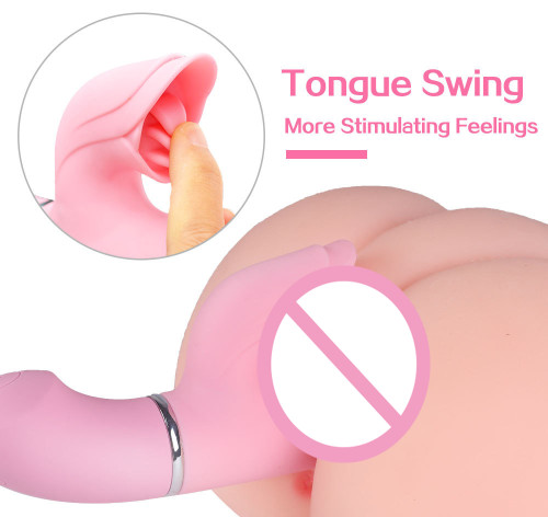 Female vibrator rechargeable tongue lick rotating vibrator massager heating and waterproof massage stick new products wholesale