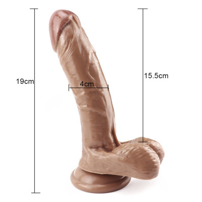 Adult supplies suction cup simulation dildo female manual penis multicolor dildo European and American explosion models