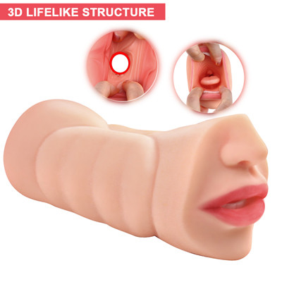 Real person double hole vagina inverted mold peach mouth male masturbation device tpe material non-odor aircraft cup