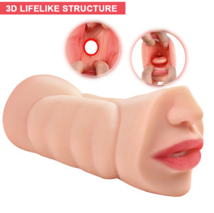 Real person double hole vagina inverted mold peach mouth male masturbation device tpe material non-odor aircraft cup