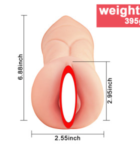 Real person double hole vagina inverted mold peach mouth male masturbation device tpe material non-odor aircraft cup
