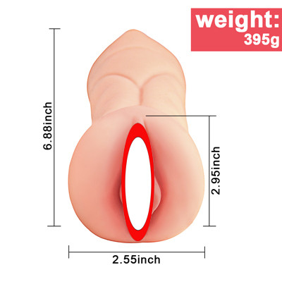 Real person double hole vagina inverted mold peach mouth male masturbation device tpe material non-odor aircraft cup