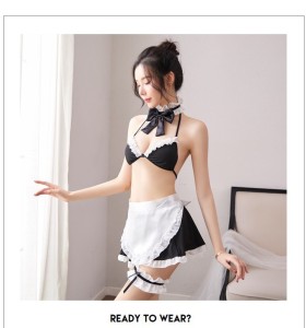 New sexy lingerie sexy tease maid vacuum cute soft cute temptation short skirt pajamas uniform suit