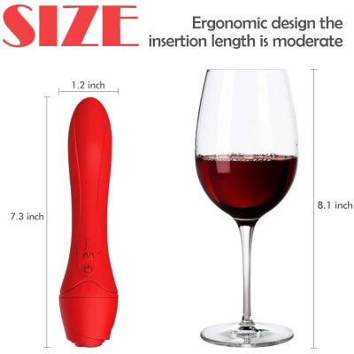 Heating Rose Vibrator for Anal Vagina Female Toys Adult Dildo Magic Plug Toys
