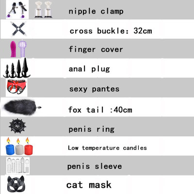 SM Sex Toys Set Combination Adult Sex Auxiliary Training Bondage Underwear Adult Sex Toy