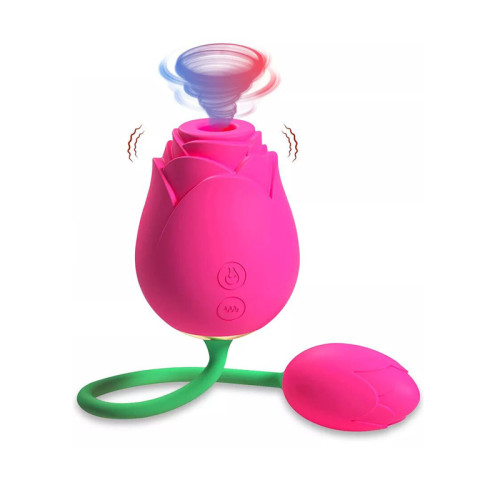 Rose Vibrator Clitoral Sucking with Ball Vibrating Egg G spot Clitoris Stimulator Vaginal Anal Sex Toy Masturbation